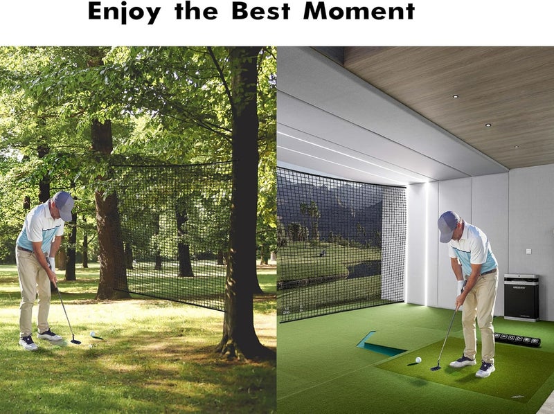 Fahnemt Golf Nets for Backyard Driving, Golf Net for Practice Barrier Net, Sports Netting for Hitting Golf, Baseball, Hockey, Soccer, Pitching Simulators, black - Image 2